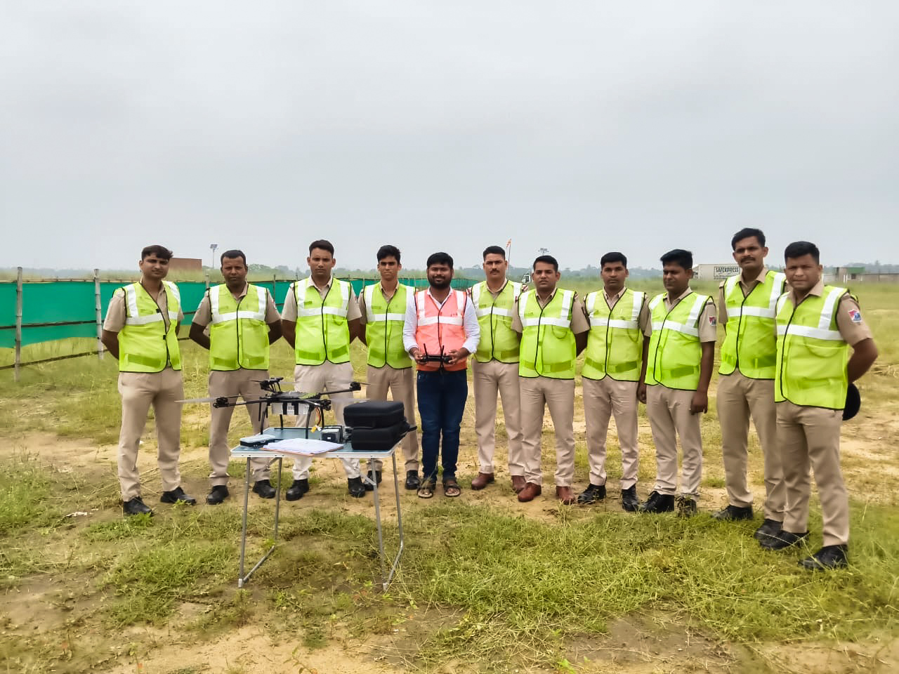Students attending Skyglimps drone training